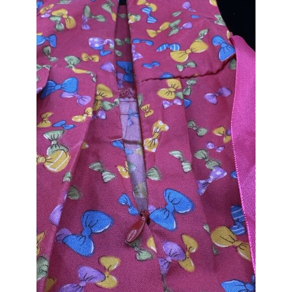 American Girl Doll 18” Gala Party Dress Bright Pink Bows Rose Sleeveless - Picture 12 of 15